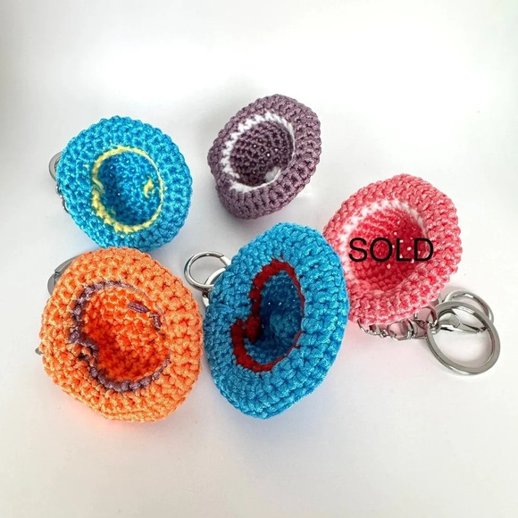 New Handmade Keychains Mini Hats $15 Each - Picture 2 of 7
